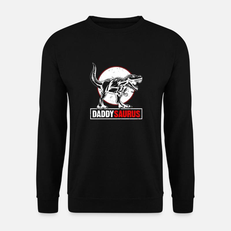 Daddy Saurus T-Rex Dinosaur Men Father's Day - Unisex Pullover - Schwarz