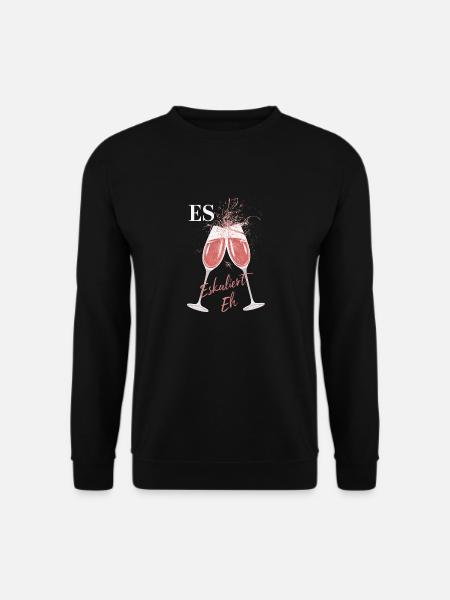 It's escalating anyway! – Happy glass - Unisex Sweatshirt - black