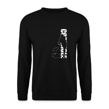 Cornhole Team Bean Bag Player - Unisex Pullover - Schwarz - Vorne - Alina (178cm) & Michal (187cm)