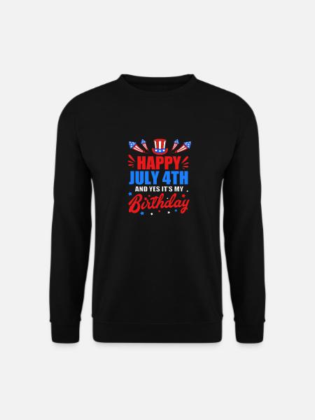Fourth of July National Colors National Day United States - Unisex Sweatshirt - black
