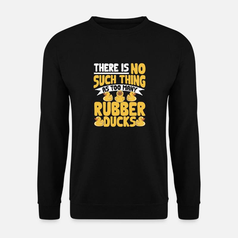 Quietscheentchen Quietscheente Gummiente - Unisex Pullover - Schwarz