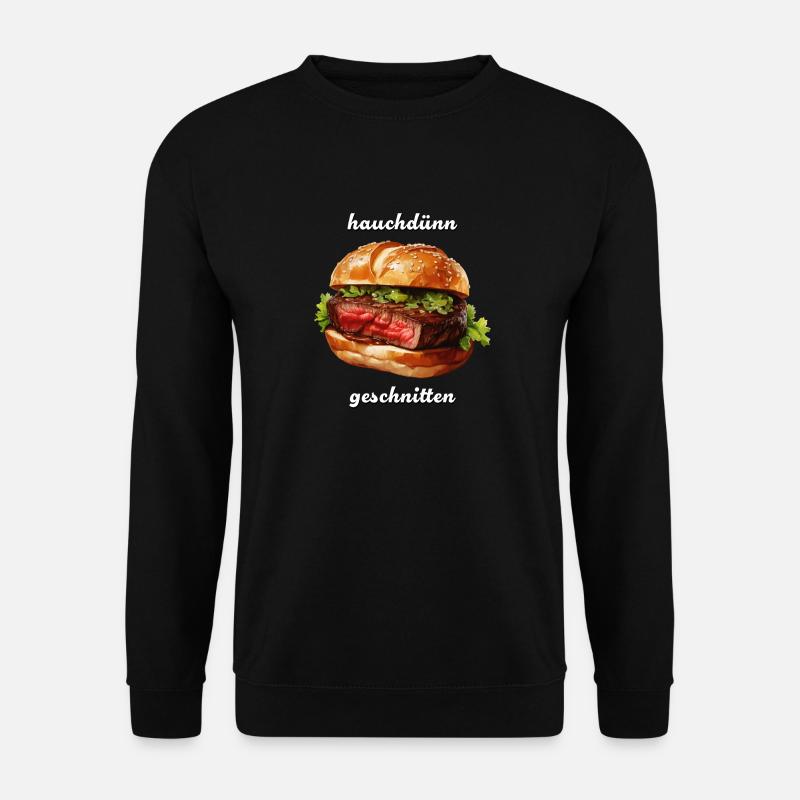 STEAK wafer-thin sliced - Unisex Sweatshirt - black