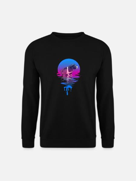 Sunset Skinny Pig - Unisex Sweatshirt - black