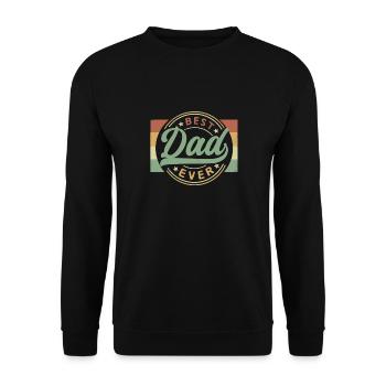 Bester Papa aller Zeiten Vatertag Papa Geschenke Papa - Unisex Pullover - Schwarz - Vorne - Alina (178cm) & Michal (187cm)