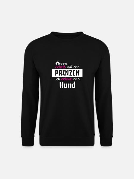 Hund Prinz Hundeschule Hundeliebe Hundeliebhaber - Unisex Pullover - Schwarz