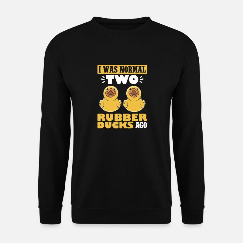 Quietscheentchen Quietscheente Gummiente - Unisex Pullover - Schwarz