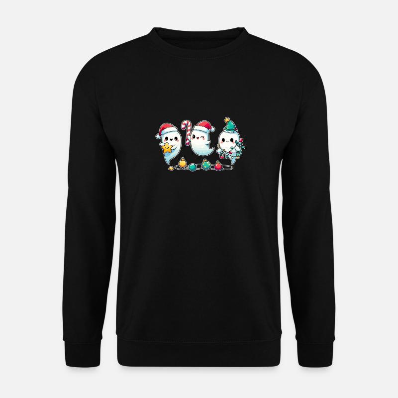 Ghosts for Christmas ghosts - Unisex Pullover - Schwarz