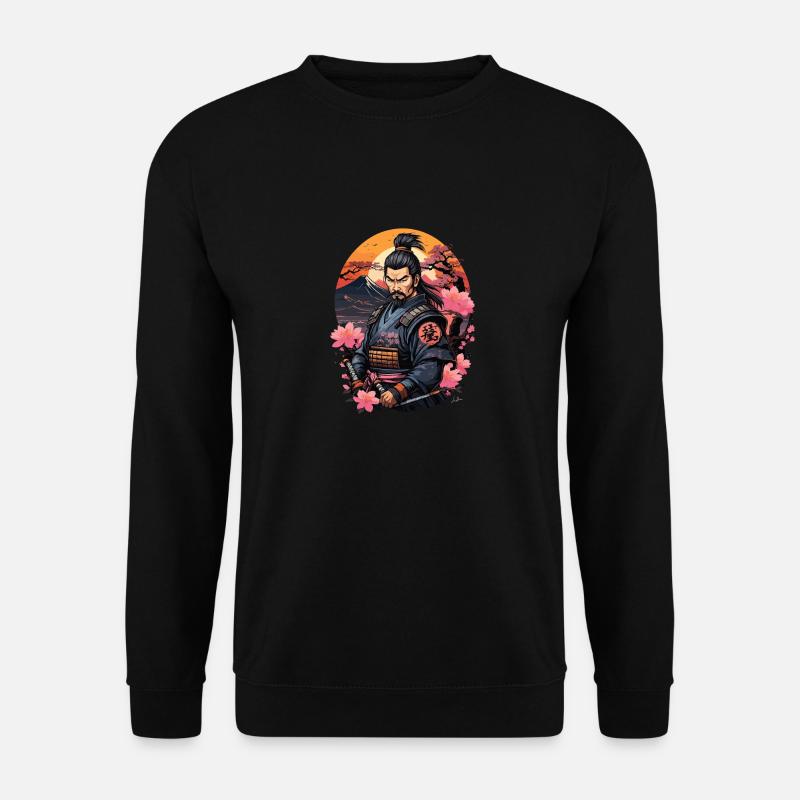 Samurai Japan Kirsche - Unisex Pullover - Schwarz