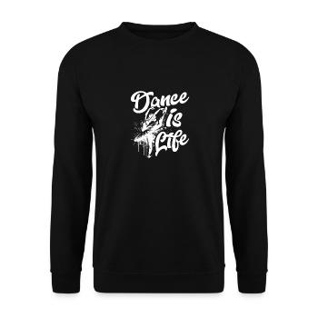 Dance Is Life Ballet Ballerina - Unisex Sweatshirt - black - Front - Alina (178cm) & Michal (187cm)