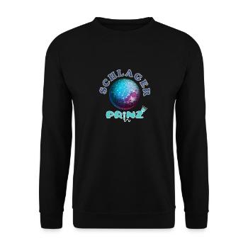 Schlager Prinz Schlagerfan Schlagerparty - Unisex Pullover - Schwarz - Vorne - Alina (178cm) & Michal (187cm)
