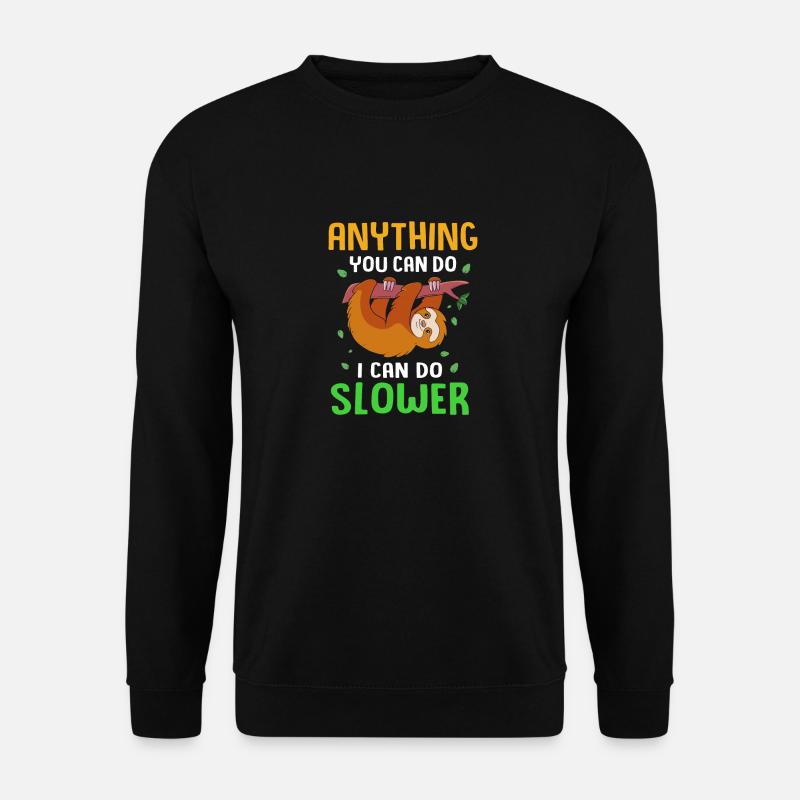 Faultier - Unisex Pullover - Schwarz