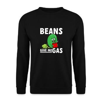 fart farting farting farting - Unisex Sweatshirt - black - Front - Alina (178cm) & Michal (187cm)