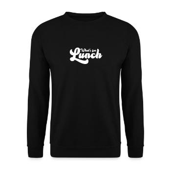 What's For Lunch? - Unisex Sweatshirt - black - Front - Alina (178cm) & Michal (187cm)