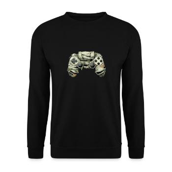 Halloween Zombie Game Controllers Mummy - Unisex Pullover - Schwarz - Vorne - Alina (178cm) & Michal (187cm)