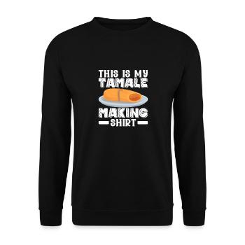 Tamale Cuisine mexicaine Tamale Lover - Sweat-shirt Unisexe - noir - Devant - Alina (178cm) & Michal (187cm)