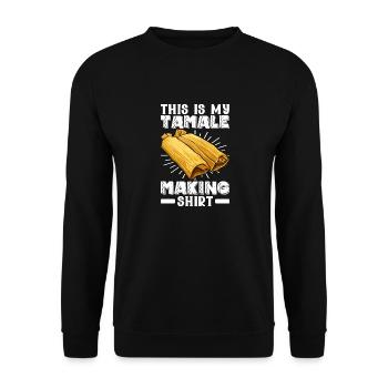 Tamale Cuisine mexicaine Tamale Lover - Sweat-shirt Unisexe - noir - Devant - Alina (178cm) & Michal (187cm)