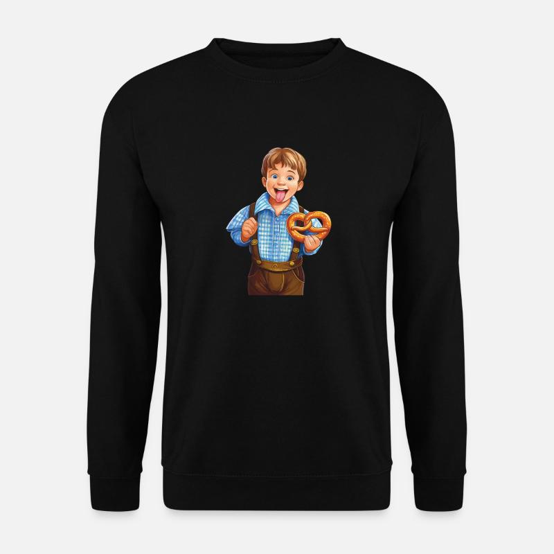 KIND JUNGE BRETZEL - Unisex Pullover - Schwarz