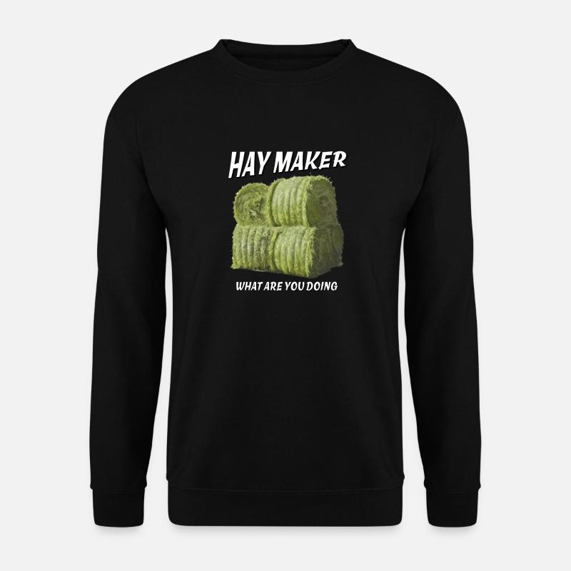 HAY MAKER - Unisex Pullover - Schwarz