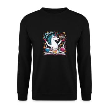It's Like Magic But Real - Unisex Pullover - Schwarz - Vorne - Alina (178cm) & Michal (187cm)