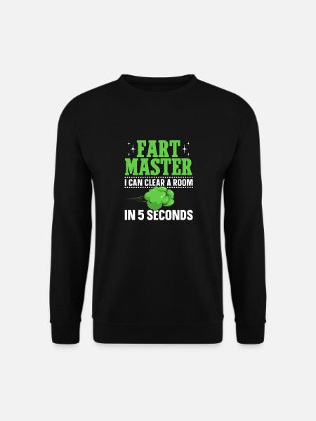 fart farting farting farting - Unisex Sweatshirt - black
