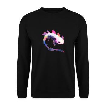 Axolotl - Unisex Pullover - Schwarz - Vorne - Alina (178cm) & Michal (187cm)