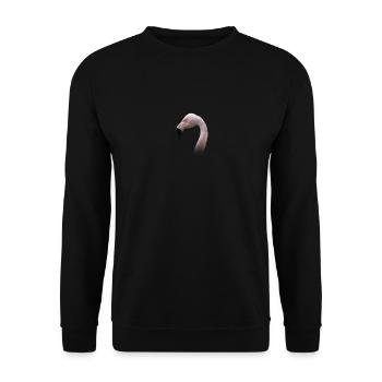 T-shirt tête de flamant rose - Espèces d’échassiers - Sweat-shirt Unisexe - noir - Devant - Alina (178cm) & Michal (187cm)