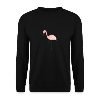 Chemise Femme Pink Flamingo - Cool Pink Flamingo - Sweat-shirt Unisexe - noir - Devant - Alina (178cm) & Michal (187cm)