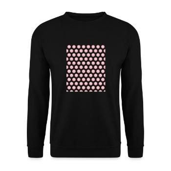 T-Shirt Flamants Roses - Flamboyance Volée D’oiseau - Sweat-shirt Unisexe - noir - Devant - Alina (178cm) & Michal (187cm)