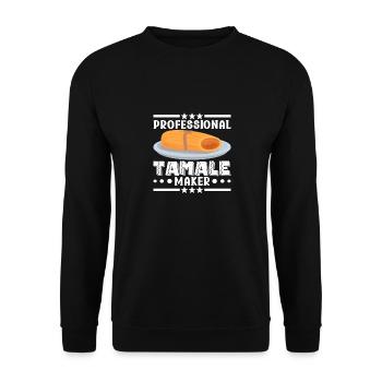 Tamale Mexikanisches Essen Tamale Liebhaber - Unisex Pullover - Schwarz - Vorne - Alina (178cm) & Michal (187cm)