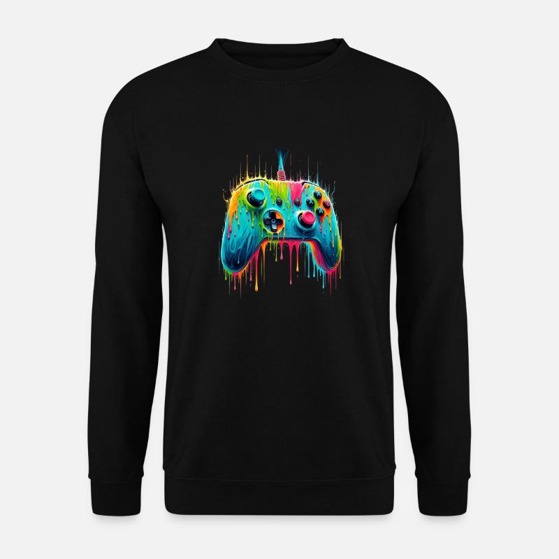 Colorful Gaming Gamer Controller - Unisex Pullover - Schwarz