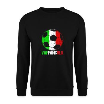 Italy Italian Vaffanculo - Unisex Sweatshirt - black - Front - Alina (178cm) & Michal (187cm)