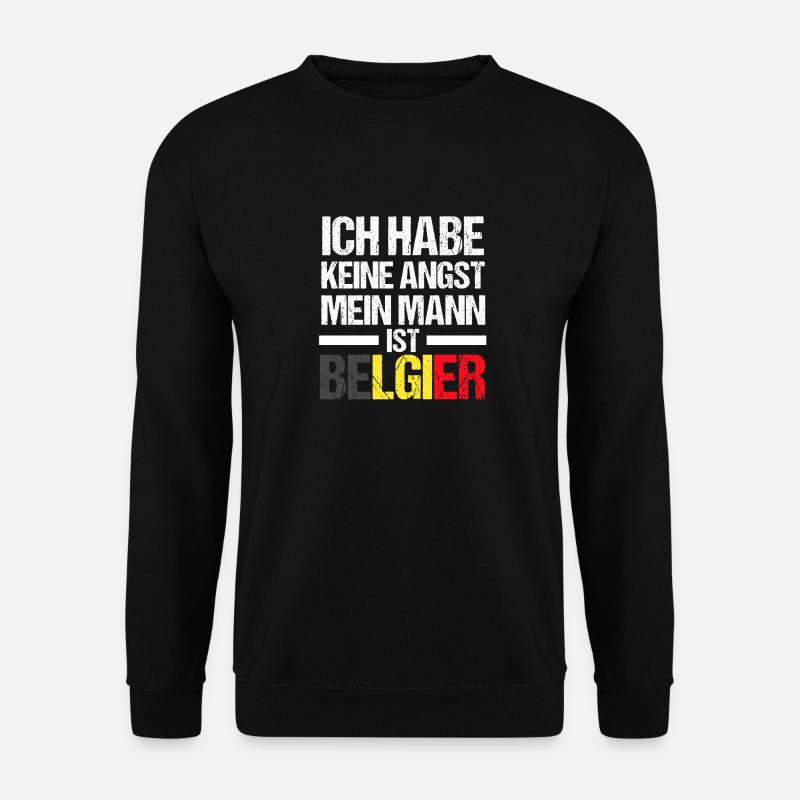 Belgium Belgium - Unisex Sweatshirt - black