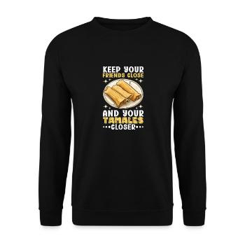 Tamale Cuisine mexicaine Tamale Lover - Sweat-shirt Unisexe - noir - Devant - Alina (178cm) & Michal (187cm)