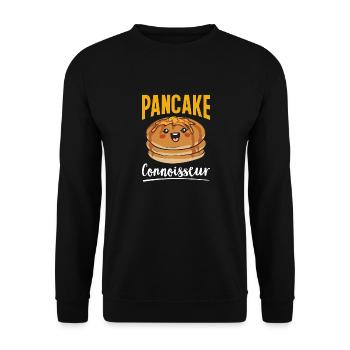 Pancake Breakfast Pancakes - Unisex Sweatshirt - black - Front - Alina (178cm) & Michal (187cm)