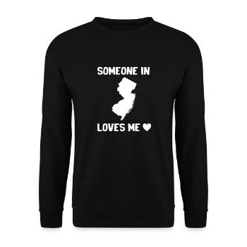 Someone In New Jersey Loves Me - Unisex Sweatshirt - black - Front - Alina (178cm) & Michal (187cm)
