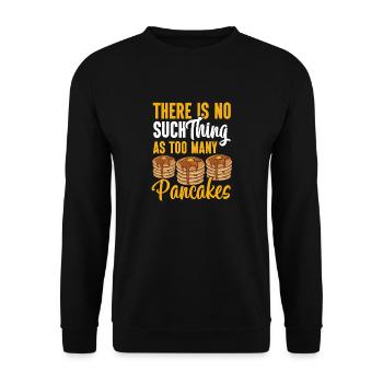Crêpes Petit-déjeuner Crêpes - Sweat-shirt Unisexe - noir - Devant - Alina (178cm) & Michal (187cm)