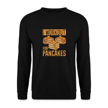 Pancake Breakfast Pancakes - Unisex Sweatshirt - black - Front - Alina (178cm) & Michal (187cm)