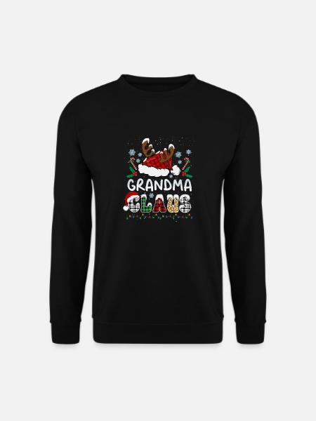 Grandma Claus Xmas Santa Hat Christmas - Unisex Pullover - Schwarz