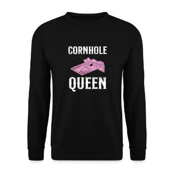Cornhole Team Bean Bag Player - Unisex Pullover - Schwarz - Vorne - Alina (178cm) & Michal (187cm)