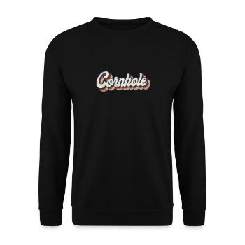 Joueur de sac de haricots de l’équipe Cornhole - Sweat-shirt Unisexe - noir - Devant - Alina (178cm) & Michal (187cm)