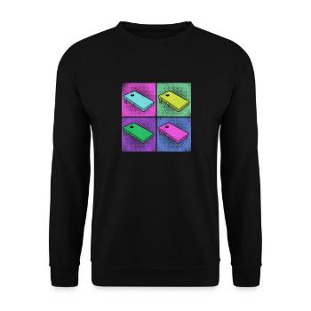 Joueur de sac de haricots de l’équipe Cornhole - Sweat-shirt Unisexe - noir - Devant - Alina (178cm) & Michal (187cm)