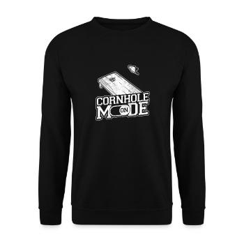 Cornhole Team Bean Bag Player - Unisex Pullover - Schwarz - Vorne - Alina (178cm) & Michal (187cm)