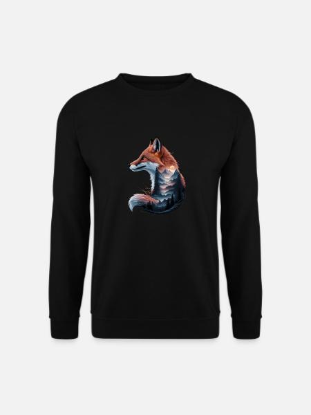 Fuchs Füchse für einen Fuchs Fan - Unisex Pullover - Schwarz
