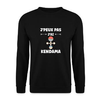 Kendama - Unisex Pullover - Schwarz - Vorne - Alina (178cm) & Michal (187cm)