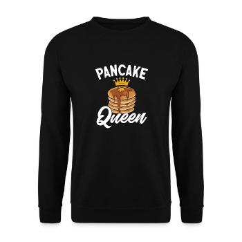 Pancake Breakfast Pancakes - Unisex Sweatshirt - black - Front - Alina (178cm) & Michal (187cm)