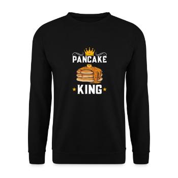 Pancake Breakfast Pancakes - Unisex Sweatshirt - black - Front - Alina (178cm) & Michal (187cm)