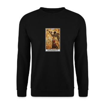 Tarot Cards Tarot Card 20 Judgment Court - Unisex Sweatshirt - black - Front - Alina (178cm) & Michal (187cm)