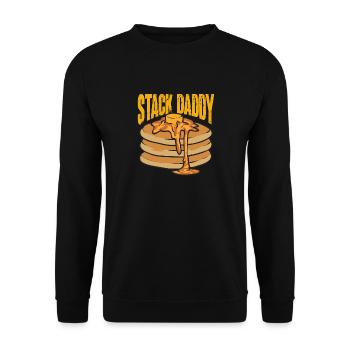 Pancake Breakfast Pancakes - Unisex Sweatshirt - black - Front - Alina (178cm) & Michal (187cm)