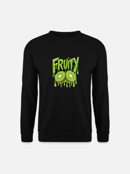 Fruchtig Orangen für einen Kiwi Liebhaber - Unisex Pullover - Schwarz