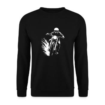 Cadeau Motard Motard - Sweat-shirt Unisexe - noir - Devant - Alina (178cm) & Michal (187cm)